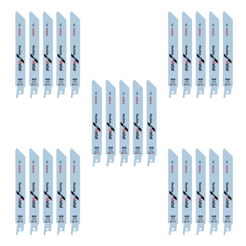 Bosch S 922 EF Flexible Reciprocating Saw Blades for Metal - Pack of 25 image