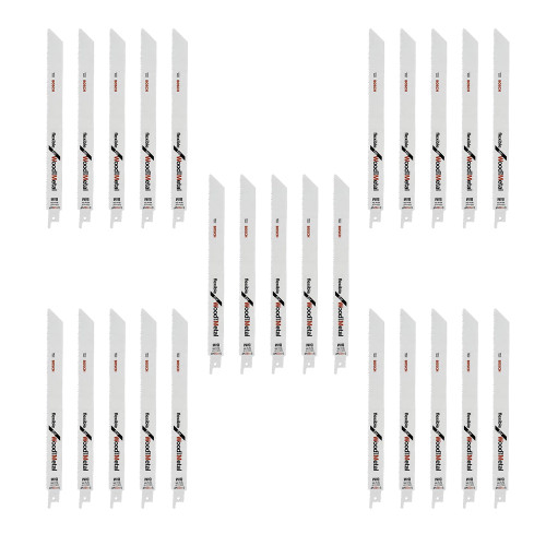 Bosch S 1122 VF Flexible Reciprocating Saw Blades for Wood & Metal - Pack of 25 image