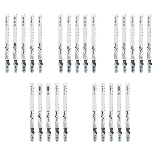 Bosch T 101 B Clean Cut for Wood HCS Jigsaw Blades - Pack of 25 image