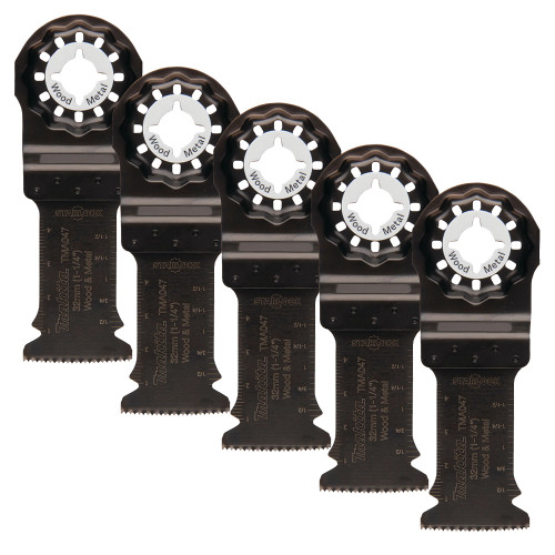 Makita B-64814-5 Starlock 32mm Bow Shape Plunge Cut Saw Blade - Pack of 5 image