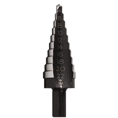 Irwin 4-22mm 10 Hole Step Drill Bit image
