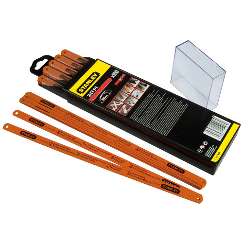 Stanley Molybdenum 300mm Hacksaw Blades 24 TPI - Box of 100 image