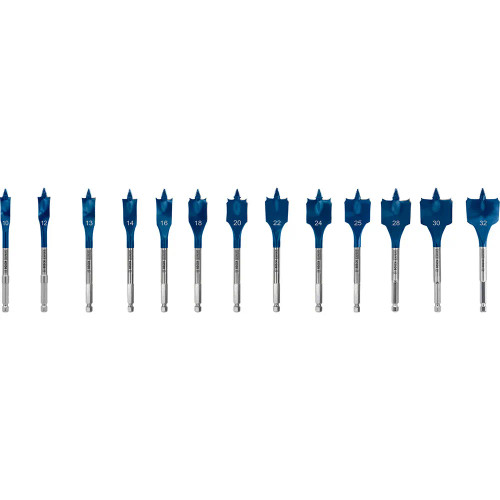 Bosch EXPERT 13 Piece Self Cut Speed Spade Drill Bit Set image