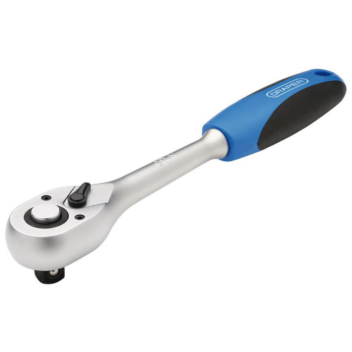 Draper 16429 1/2″ Sq. 72 Tooth Reversible Soft Grip Ratchet image