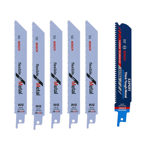 Bosch 6 Piece Reciprocating Saw Blades Set for Metal image