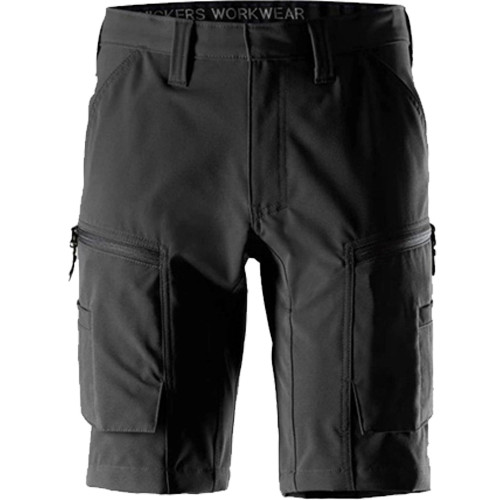 Snickers 6114 Service 4-Way Stretch Shorts with Zip Pockets - Black image