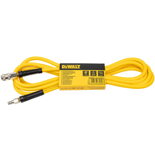 Dewalt DXCMH05E 5m PVC Air Hose with 1/4" Quick Release Couplers image