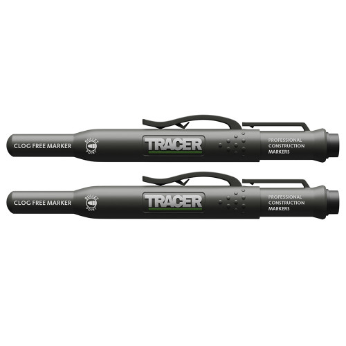Tracer ACF1-2 Clog Free Black Markers - Pack of 2 image