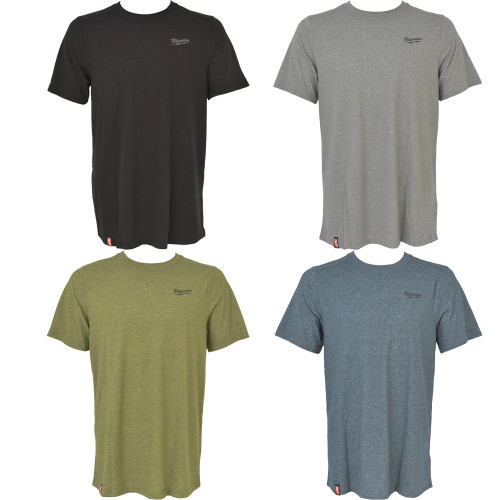 Milwaukee 4 Piece Hybrid Work T-Shirt Mixed Pack image