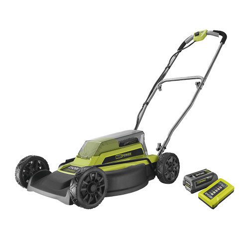 Ryobi RY36LMM46A-140 36V MaxPower Mulch 46cm Lawnmower, 1x 4.0Ah Battery & Charger image