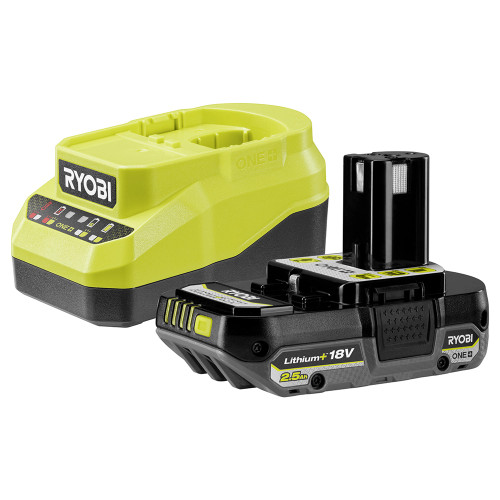 Ryobi RC18120A-125Z 18V ONE+ 2.5Ah Battery & 2.0A Charger Kit image