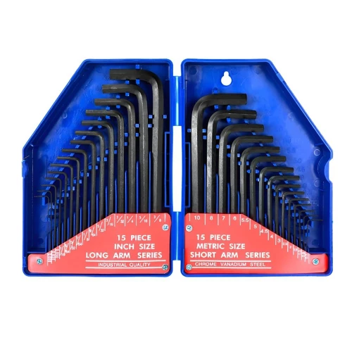 WORKPRO WP222018 30 Piece Long Arm Metric Hex Key Set image