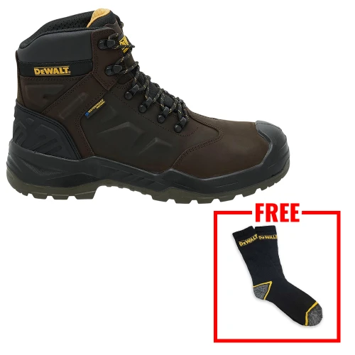 Dewalt Linton S7 Waterproof Safety Boots - Brown image
