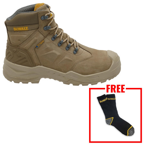 Dewalt Linton S7 Waterproof Safety Boots - Stone