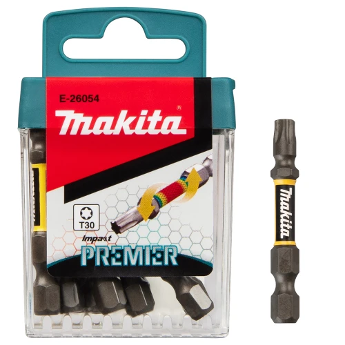Makita E-26054 T30 x 50mm Impact Premier Torsion Screwdriver Bits - Pack of 10 image