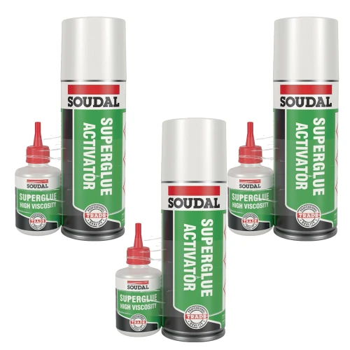 Soudal Trade Mitre Kit (50g / 200ml) - Pack of 3 image