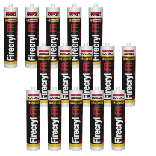 Soudal Firecryl FR Intumescent Acrylic Sealant White - Box of 15 image
