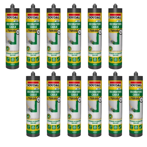 Soudal Turbo Decorators Caulk Extra white - Box of 12 image
