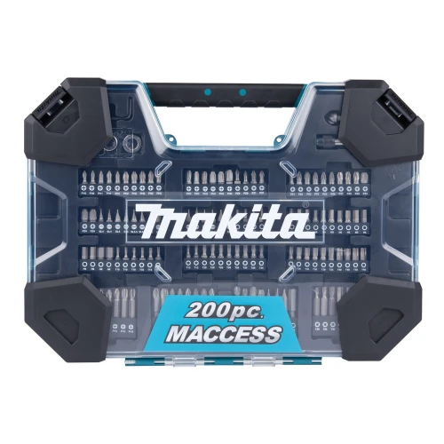 Makita E-22610 MACCESS 200 Piece Drill Bit Set, Screwdriver Bit Set & Hand Tool Kit image