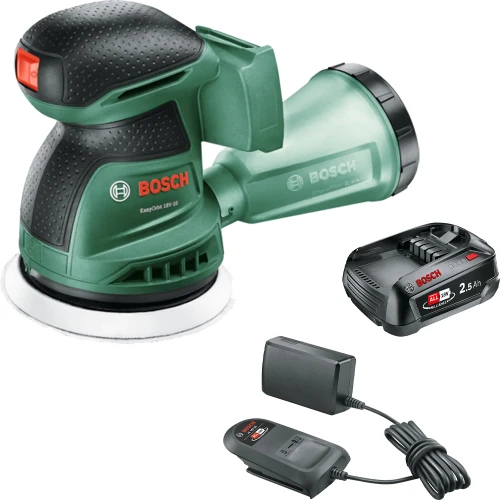 Bosch Green EasyOrbit 18V-10 Random Orbit Sander, 2.5Ah Battery & Charger Set image