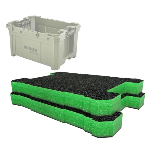 Shadow Foam Bunker Load-Up Crate Foam Inserts - (50mm Green) - Pack of 3 image