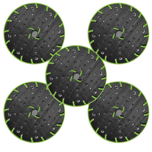 Festool ST D150/MJ2-M8-W FUSION-TEC 150mm Soft Sanding Pads - Pack of 5 image