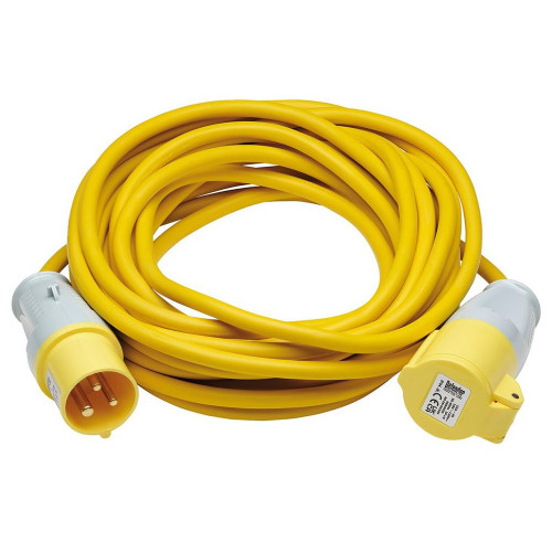 Defender E85123 Arctic 110V Yellow 16A Extension Lead - 10m image