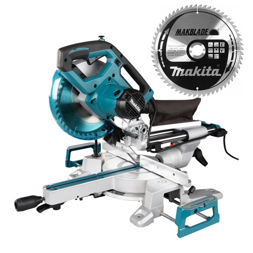 Makita LS0816F 216mm Electric Slide Compound Mitre Saw & 216mm x 30mm 60T MAKBLADE Saw Blade image