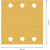 Bosch EXPERT 115mm x 107mm 180G C470 Orbital Sanding Sheets - Pack of 10