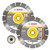 Bosch 230 x 22.23mm Diamond Blade & SDS Clic Nut - Twin Pack image