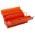 Bacho Orange Metal Cantilever Toolbox 22in image