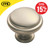 Carlisle Brass Shaker Style Knob 35mm - Satin Nickel image ebay15