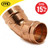 15mm Solder Ring 45° Elbow - Pack of 10 image ebay15