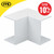 Centaur 36mm x 16mm uPVC Mini Trunking Internal Bend White - Pack of 2 image ebay10