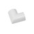 D-Line 50x25mm White Trunking Clip-Over Flat Bend image