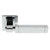 Serozzetta Cube Lever On Square Rose - Polished Chrome image