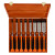 Bahco 8 Piece 424P-S8 Bevel Edge Chisel Set with Wooden Case image 1