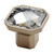 Carlisle Brass Square Crystal Knob 32mm - Matt Satin Nickel image