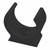 20mm uPVC Round Conduit U Clips Black - Pack of 10