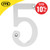 Carlisle Brass Numeral Face Fix No.5 - Satin Chrome image ebay10