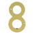 Carlisle Brass Numeral Face Fix No.8 - Polished image