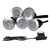 Danic Pack of 5 LED Decking Lights & Fitting Kit - Blue image