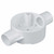 Centaur 25mm uPVC Conduit Through Box White - Pack of 2