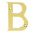 Carlisle Brass Letter Face Fix B - Polished image