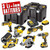 Dewalt DCK665P3T-GB 18V XR 6 Piece Kit with 3 x 5Ah Batteries, Charger and 2 x Cases
