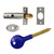 Carlisle Brass Door Security Bolt & Key Set, Satin Chrome image