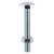 Timco M6 x 100mm Carriage Bolt & Hex Nut - Box of 100