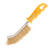 Faithfull Wire Scratch Brush Brass - Yellow Handle
