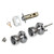 ERA Entrance Knob Lock Set Tulip - Chrome image