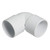 Floplast 40mm White ABS 90° Bend